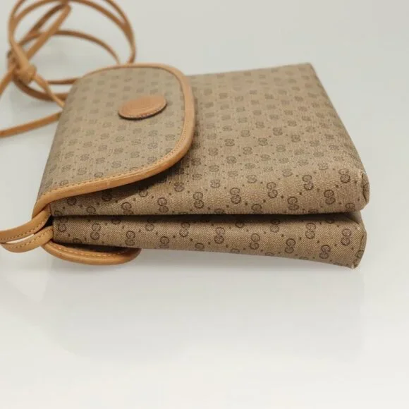 Authentic GUCCI Micro GG Supreme Shoulder Bag PVC Beige Gold 49 001 5548 - Picture 11 of 16